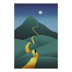 De weg naar de maan perfect poster