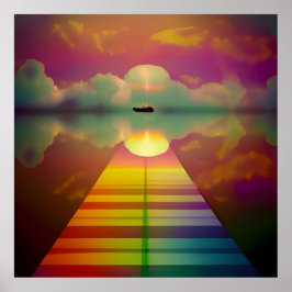 De weg naar de onbekende bestemming poster