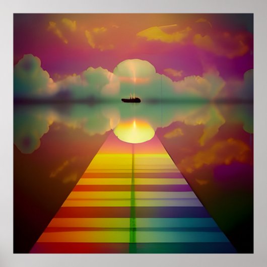 De weg naar de onbekende bestemming poster (Voorkant)