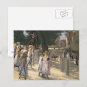 De weg naar de school in Edam Briefkaart (Voorkant / Achterkant)