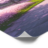 De weg naar de schoonheid van de Lente Poster (Hoek)