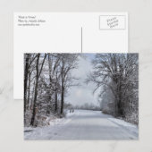 De weg naar de winter briefkaart (Voorkant / Achterkant)