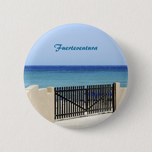 De weg naar de zee ronde button 5,7 cm (Voorkant)