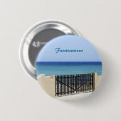 De weg naar de zee ronde button 5,7 cm (Voorkant /achterkant)