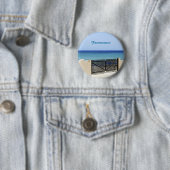De weg naar de zee ronde button 5,7 cm (In situ)