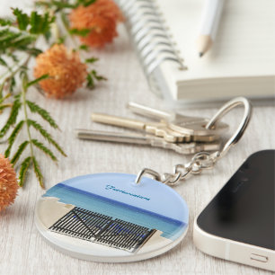 De weg naar de zee sleutelhanger