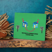 De weg naar een vriendenhuis is nooit lang. fotoplaat (Zijkant)