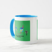 De weg naar een vriendenhuis is nooit lang. mok (Voorkant links)