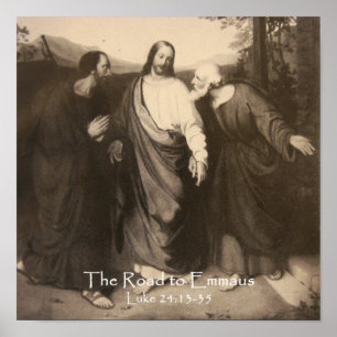 De weg naar Emmaus Custom Poster