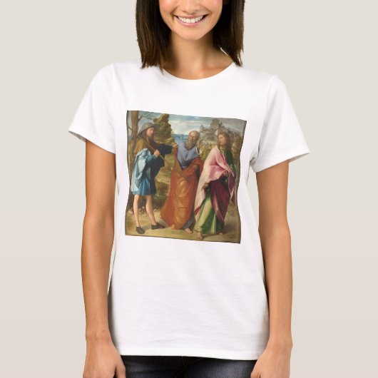 De weg naar emmaus met Jezus T-shirt (Voorkant)