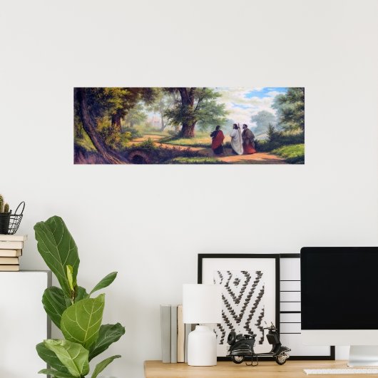 De weg naar Emmaus. Poster (Thuiskantoor)