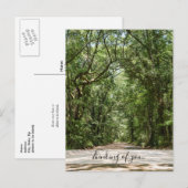 De weg naar eneneneneiken denken aan je Briefkaart (Voorkant / Achterkant)