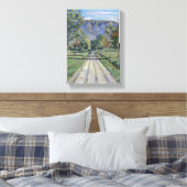 De weg naar Evordes (door Ferdinand Hodler) Canvas Afdruk (Insitu (Slaapkamer))