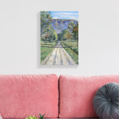 De weg naar Evordes (door Ferdinand Hodler) Canvas Afdruk (Insitu (Woonkamer))