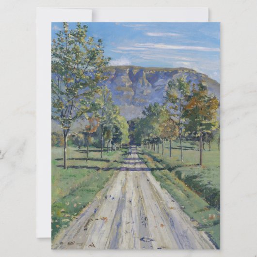 De weg naar Evordes (door Ferdinand Hodler) Kaart (Voorkant)