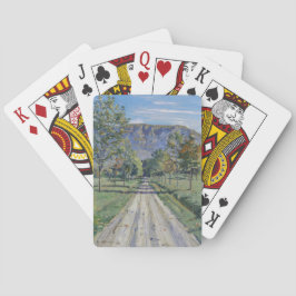 De weg naar Evordes (door Ferdinand Hodler) Pokerkaarten