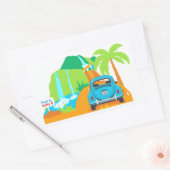 De Weg naar Hana Hawaiaanse Vakantie Rechthoekige Sticker (Envelop)