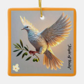 "De weg naar harmonie" Keramisch Ornament (Voorkant)