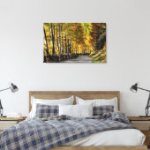 De weg naar herfst canvas print (Insitu (Slaapkamer))