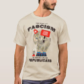 De weg naar het fascisme is geplaveid met de Repub T-shirt (Voorkant)