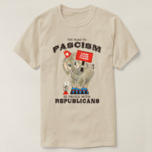 De weg naar het fascisme is geplaveid met de Repub T-shirt