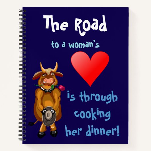 De weg naar het hart van een vrouw notitieboek (Voorkant)