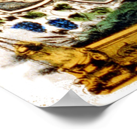 De weg naar het Heilige Kruis - 1856 Poster (Hoek)