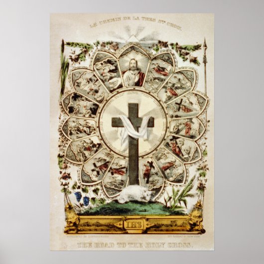 De weg naar het Heilige Kruis Poster (Voorkant)