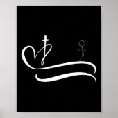 De weg naar het kruis - Dark Design Poster (Voorkant)