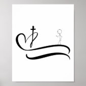 De weg naar het kruis - Light Design Poster (Voorkant)