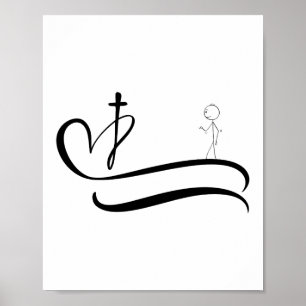 De weg naar het kruis - Light Design Poster