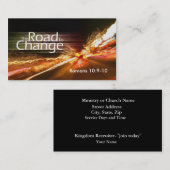 De weg naar het veranderingsmedium visitekaartje (Voorkant / Achterkant)