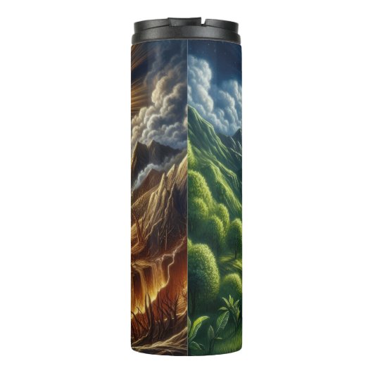 De weg naar het verlichte kruis thermosbeker (Achterkant)