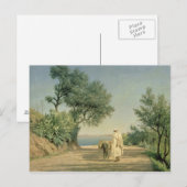 De weg naar het Zee, Algerije, 1883 Briefkaart (Voorkant / Achterkant)