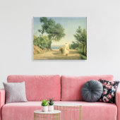De weg naar het Zee, Algerije, 1883 Canvas Afdruk (Insitu (Woonkamer))