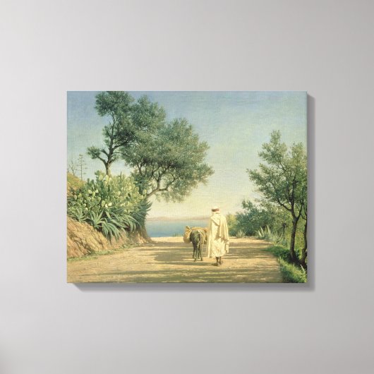 De weg naar het Zee, Algerije, 1883 Canvas Afdruk (Voorkant)