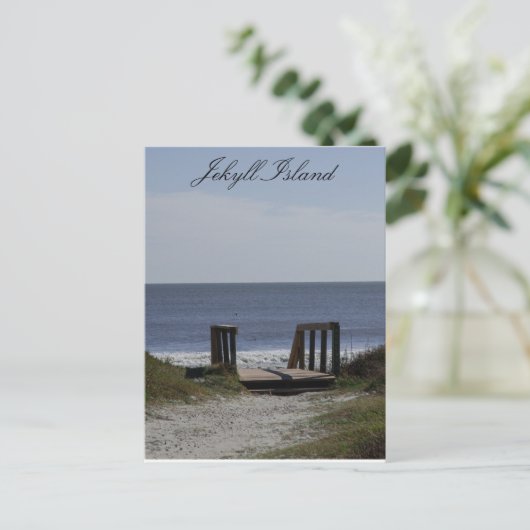 De weg naar het Zee Briefkaart (Staand voorkant)