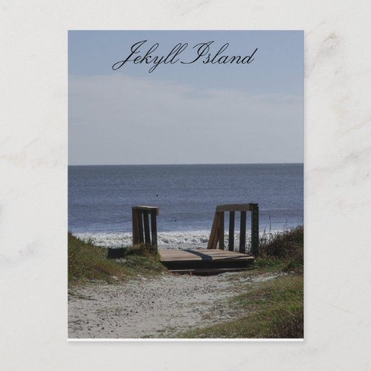 De weg naar het Zee Briefkaart (Voorkant)