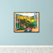 De weg naar Jaffa Gate door Jonathan Kis-Lev Canvas Afdruk (Insitu (Houten vloer))