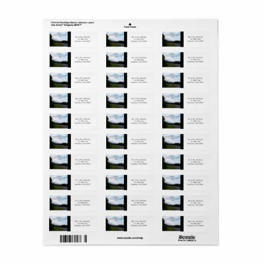 De weg naar leven etiket (Full Sheet)