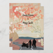 De weg naar liefde bruiloft kaart (Voorkant / Achterkant)