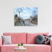 De weg naar Louveciennes, 1872 Canvas Afdruk (Insitu (Woonkamer))