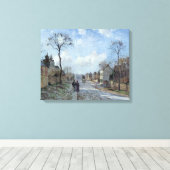 De weg naar Louveciennes, 1872 Canvas Afdruk (Insitu (Houten vloer))