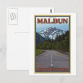 De weg naar Malbun Briefkaart (Voorkant / Achterkant)