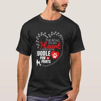 De weg naar mijn hart is geplakt met porseleinprin t-shirt