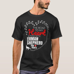 De weg naar mijn hart is geplaveid met de Duitse h T-shirt