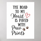 De weg naar mijn hart is verholpen met schilderafd poster (Voorkant)