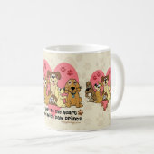 De weg naar mijn harthond schildert afdrukken koffiemok (Voorkant rechts)