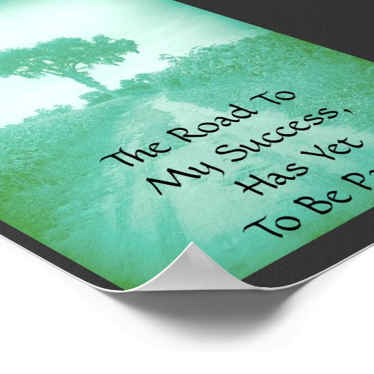 De weg naar mijn Poster van het Succes (klein) (Hoek)
