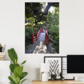 De weg naar sereniteit - Japanse tuin Poster (Thuiskantoor)